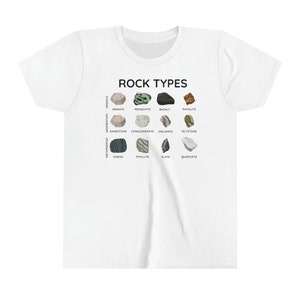 Rock Types T-shirt - kids science shirt - geology rocks - science gift for kids - geology shirt - geologist shirt - youth t-shirt image 5