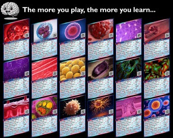 Gift for student gift Educational Card Game for smart kid Biology Gift for teacher Classroom Activity game for teacher lesson material