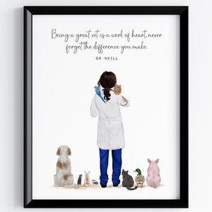 Vet Graduation Gift | Veterinary Nurse | Bachelor of Veterinary Medicine | Custom Vet Gift | Veterinarian Gift | Thank You Gift For Vet