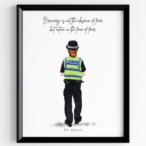 Police Graduation Print | Graduation Gift | Police Officer Gift | Personalised Print | Passing Out Parade