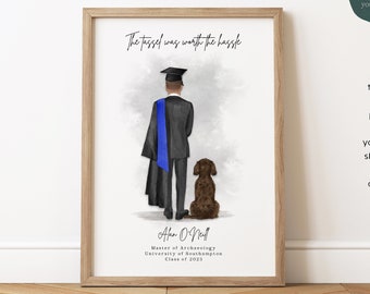 Male Graduation Gift | Graduated | Brother Gift | Personalised Gift | University Gift | Best friend Print | College Gift | Graduation Print