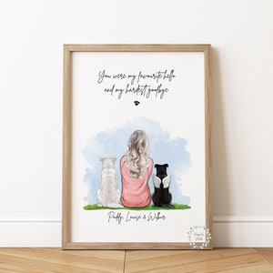 Pet Loss Gift | Dog Memorial Print | Dog Memorial Gift | Pet Memorial Gift | Sympathy Gift | Pet Loss Print | Rainbow Bridge Print