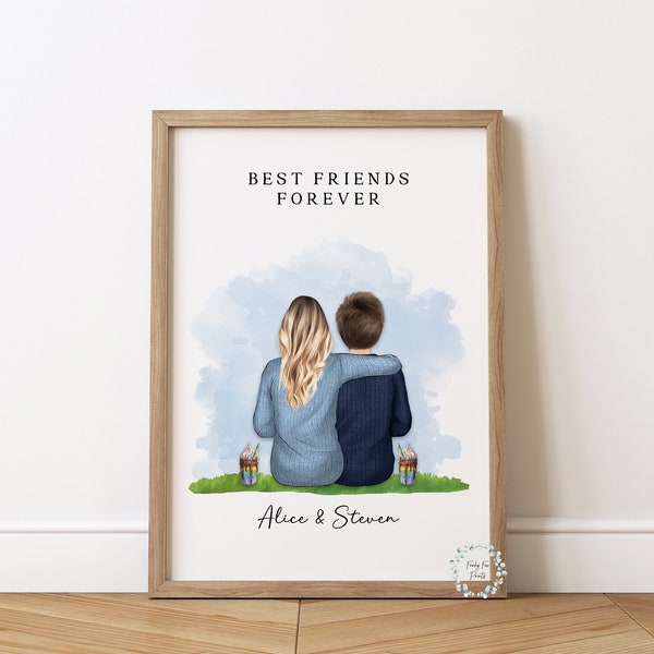 Teenage Best Friend Gift | Gift For My Best Friend | Tween Birthday Gift | Friendship Keepsake | Best Friend Print | Teen Gift Ideas | BFFs