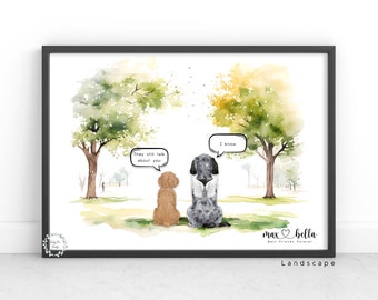 Pet Memorial Print | Pet Loss Print | Pet Bereavement Gift | Pet Keepsake | Pet Loss Gift | Sympathy Gift | Rainbow Bridge | Condolence Gift