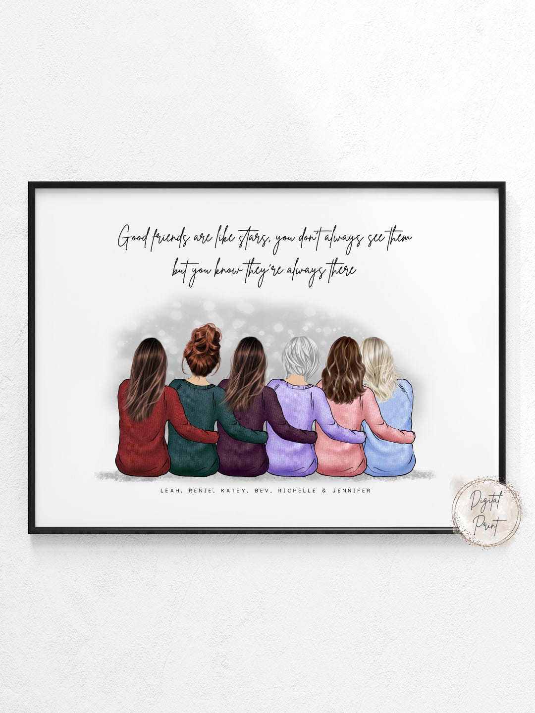 J-FRIENDS/「Love Me All Over」「ALWAYS」 Amazon.com: Personalized Best Friend Print Art You are my