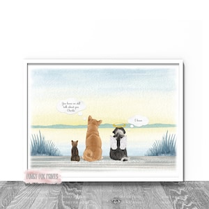 Pet Memorial Print | Pet Loss Print | Pet Bereavement Gift | Pet Keepsake | Pet Loss Gift | Sympathy Gift | Rainbow Bridge Print