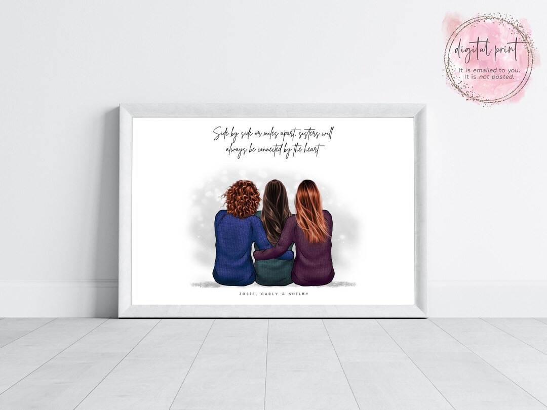 Personalised Sister Print | Christmas Gift Ideas | Sister Best Friends ...
