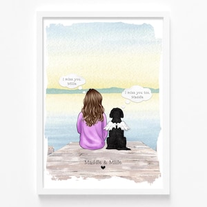 Child Pet Loss Gift | Dog Memorial Print | Dog Memorial Gift | Pet Memorial Gift | Sympathy Gift | Pet Loss Print • Rainbow Bridge Print