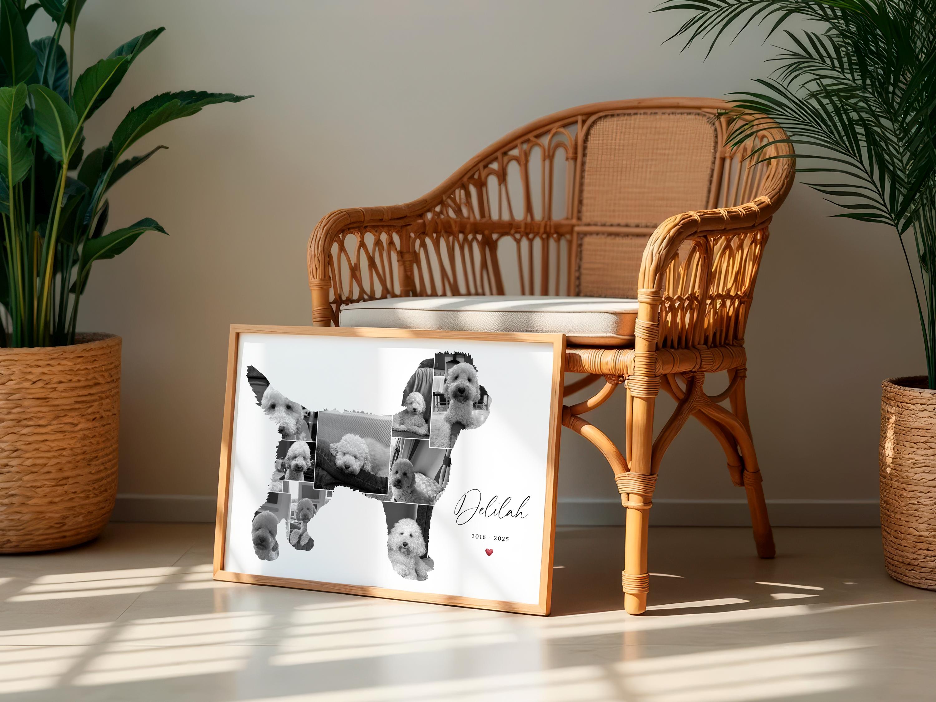 Cockapoo Memorial Photo Collage Print | Dog Loss Gift | Sympathy Gift ...