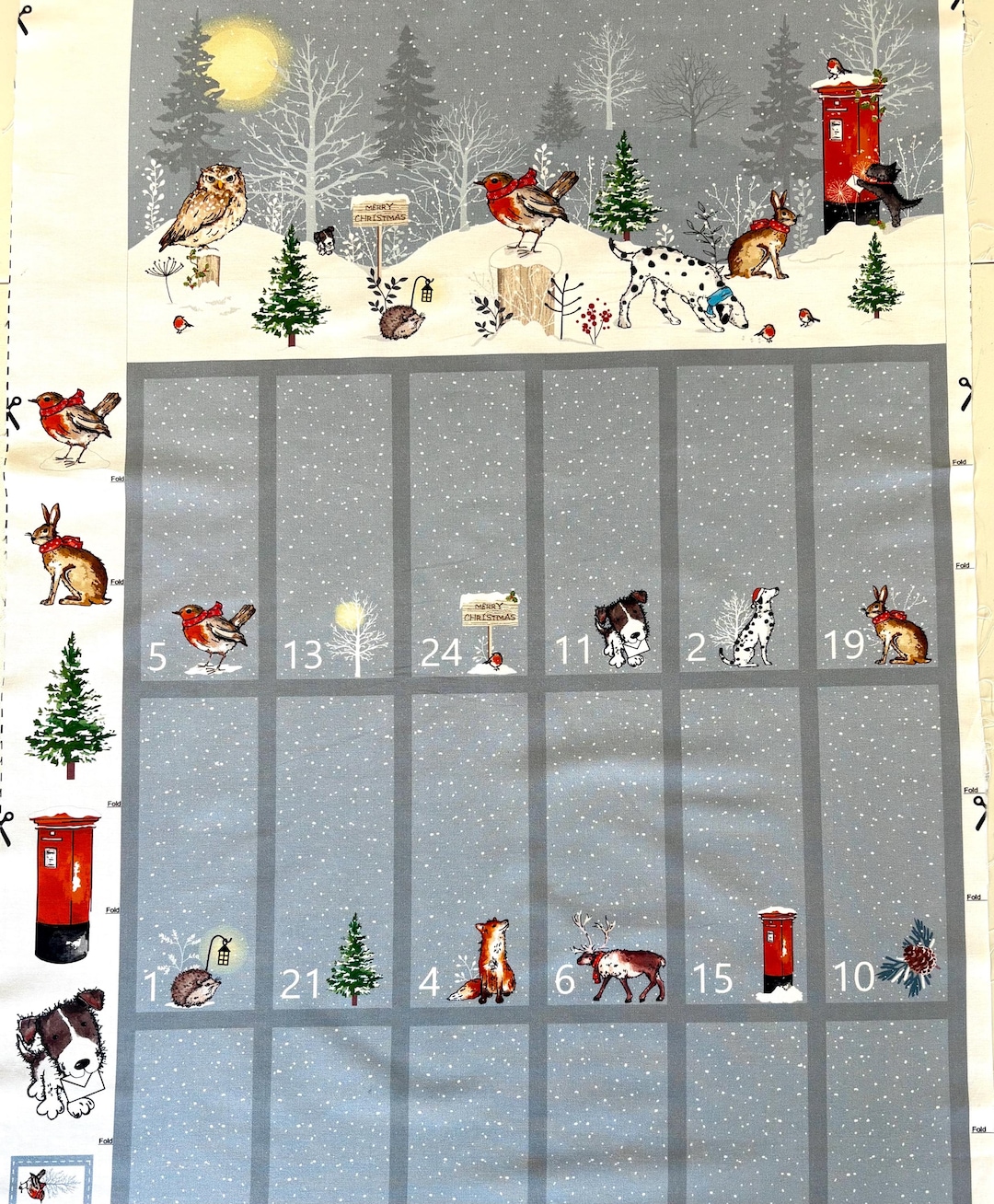 Advent Calendar DIY Wall Panel, Wall Hanging, With Pockets to Sew ...