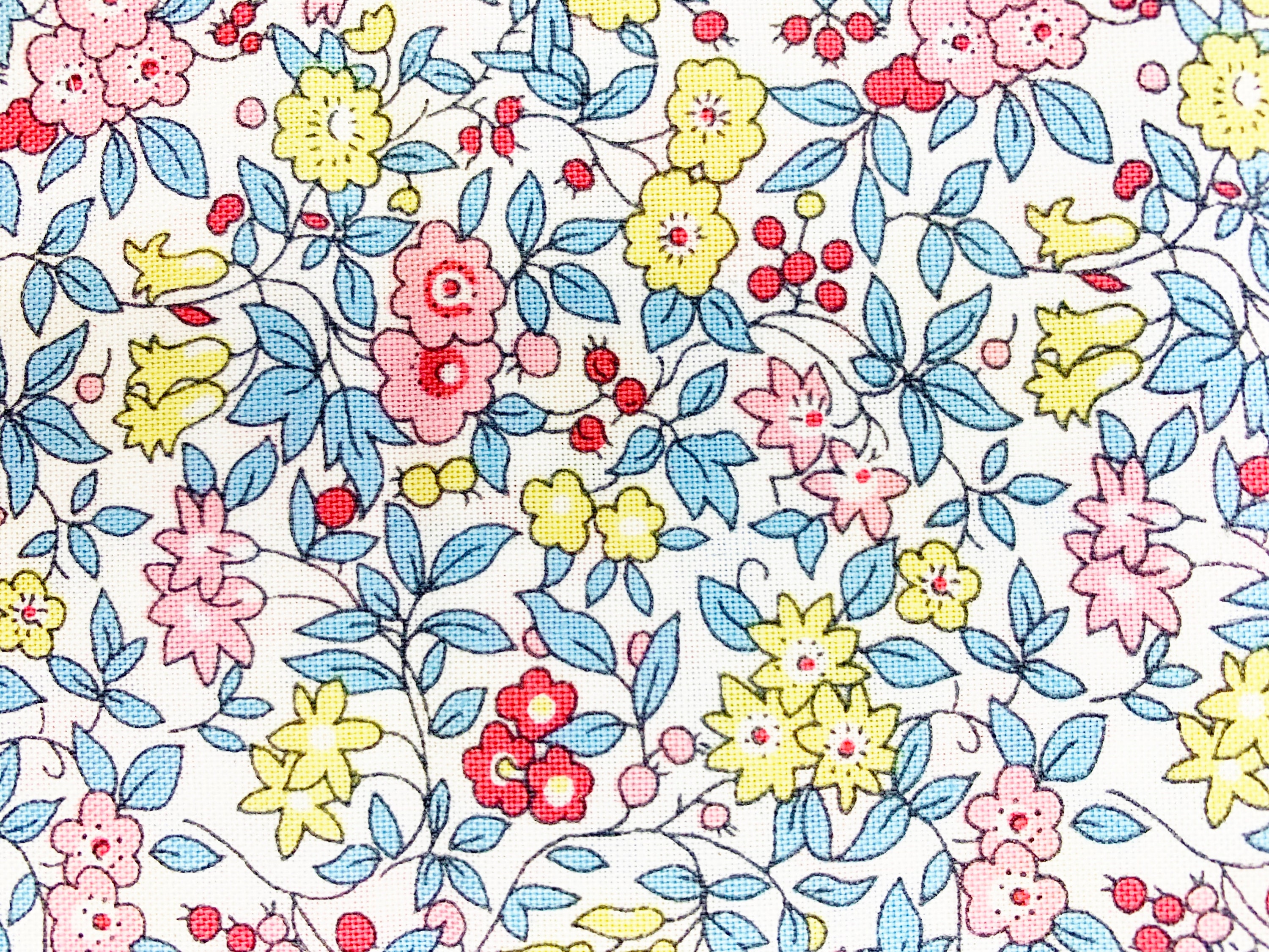 Liberty fabric floral Me Not Blossom cotton pink blue Etsy 日本