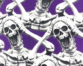 Skeleton fabric, Halloween mummy cotton, Halloween costume material, skulls