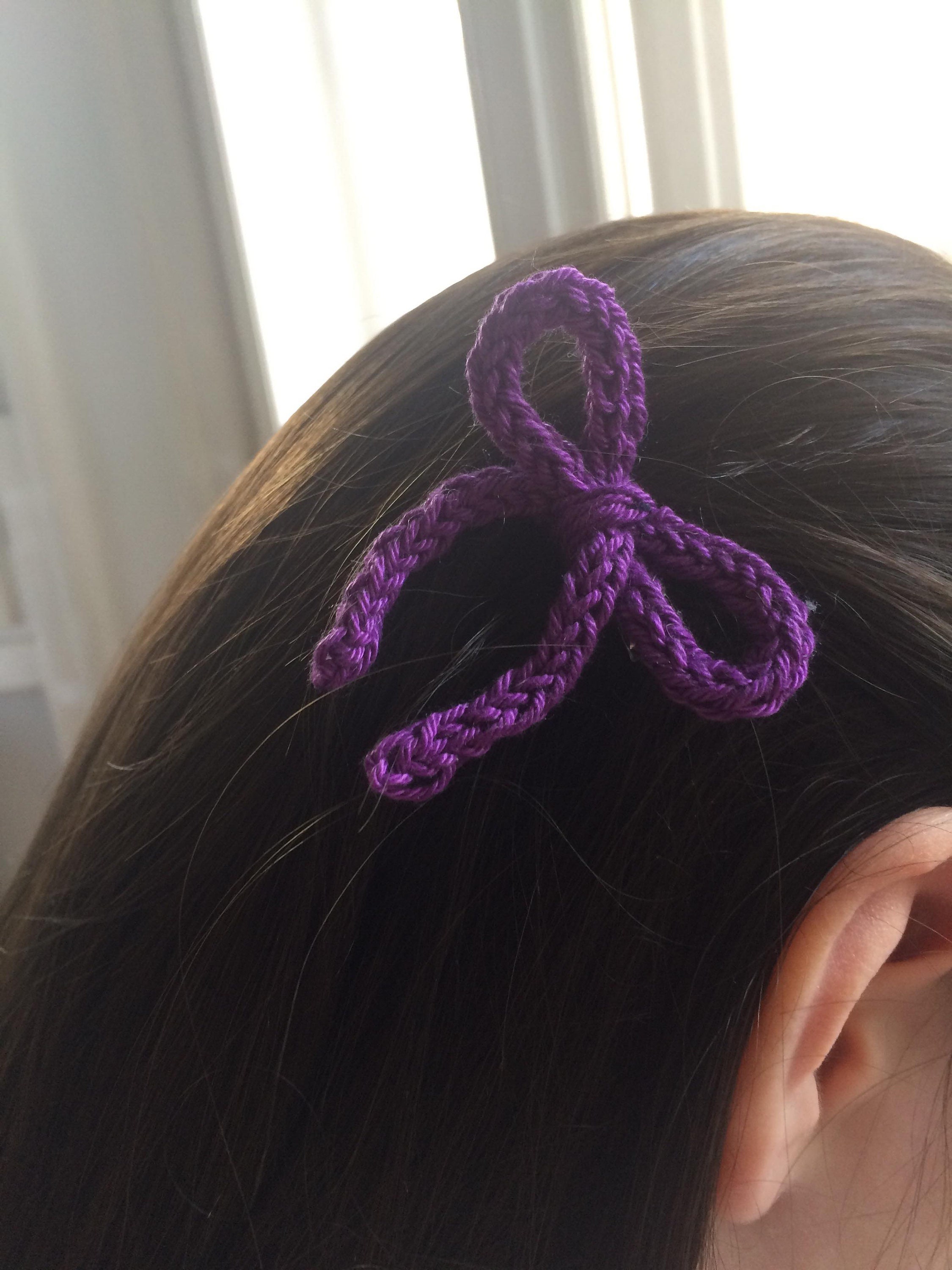 Hair Bow Knitting Pattern Girls Hair Bow Pattern (Instant Download) Etsy