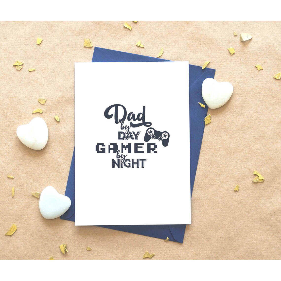 Gamer dad card Father's Day card printable fathers day | Etsy