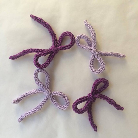 Hair Bow Knitting Pattern Girls Hair Bow Pattern Hair Tie Etsy
