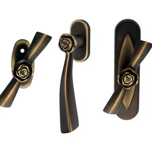 Rose - Classic Brass Window Handles and Pulls
