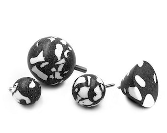 Demenico terrazzo spherical cement knobs for furniture and drawers