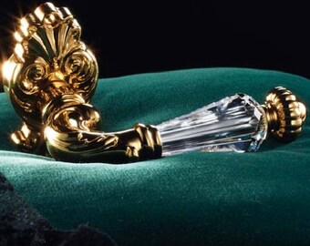 Ninfa Crystal - Collection de poignées de porte en laiton de style rococo