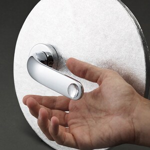 Point Crystal - Modern Brass Door Handles