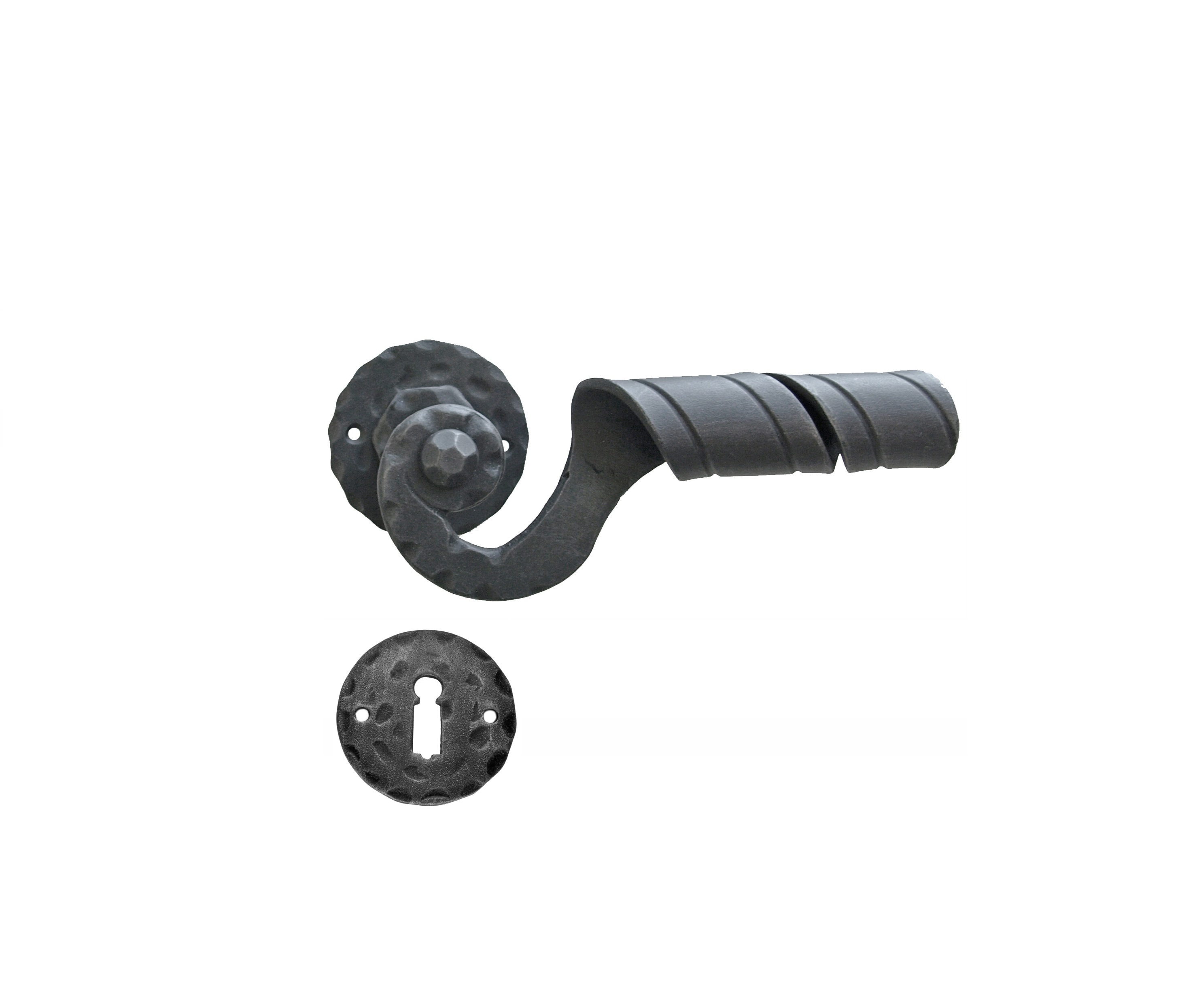 Sankt Moritz -  Rustic Door Handle on plate