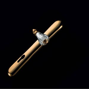 Veronica - Moderna dörrhandtag i mässing med Swarovski-kristaller