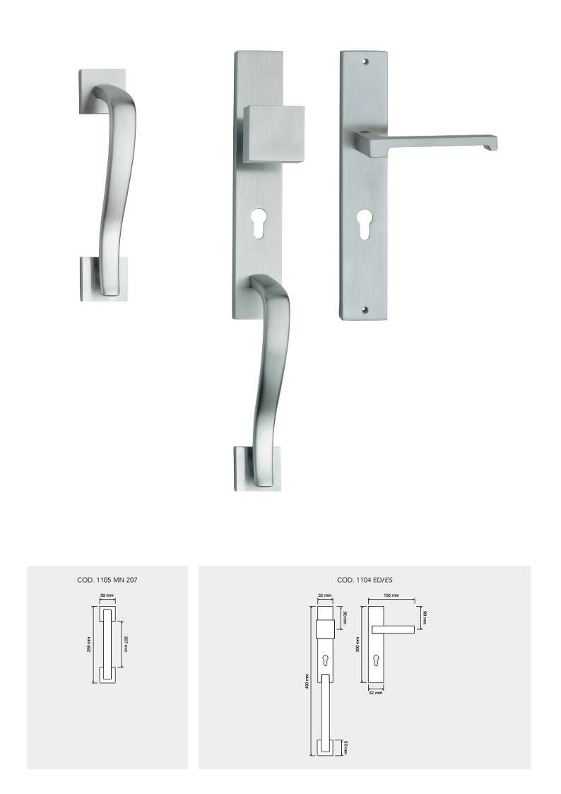 Open Contemporary Designer Brass Door Handles Etsy