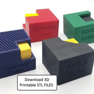 Download 3D Printable STL Files for 4 Packing Puzzles - Apparent Cube Puzzles - ARCparent Cubes
