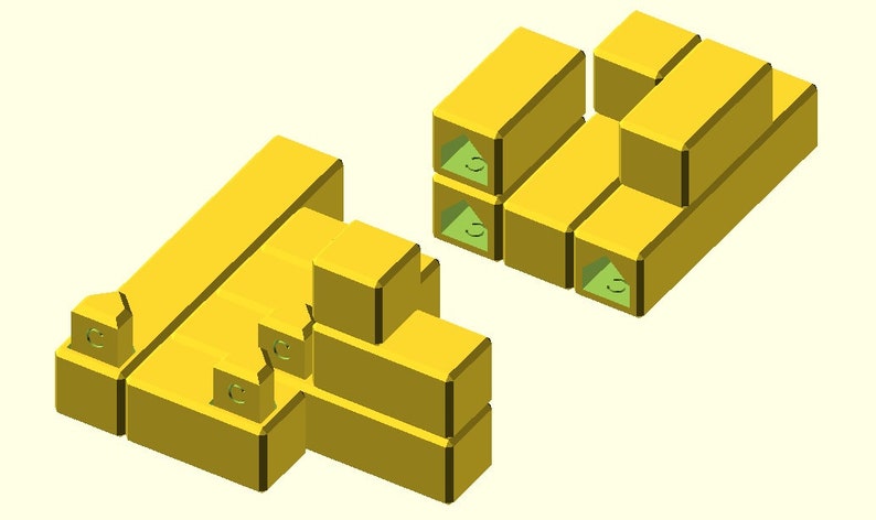 Download 3D Printable STL Files for the 6 Difficult Turning Interlocking Cube Puzzles image 2