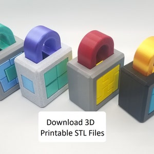 Download 3D Printable STL Files for 4 Puzzle Locks image 1