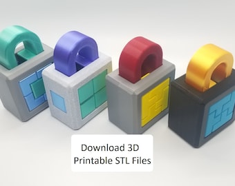 Download 3D Printable STL Files for 4 Puzzle Locks