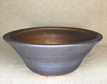 Handcrafted Bonsai Pot - Rustic Stoneware | 3 Color Options | Free Shipping.