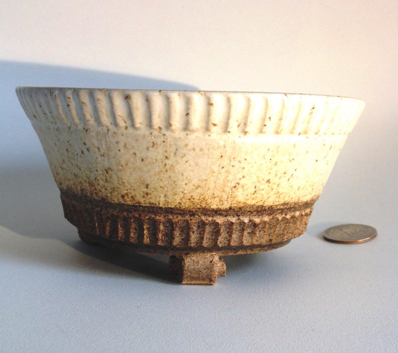 single piece high temperature stoneware ceramics Bonsai flowerpot GaloArtworks bonsai pot Bunjin Clay, display Pot Bonsai pot