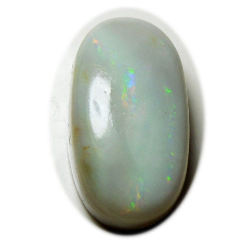 Quality,For Astrological Purposes,At Wholesale Prices, 14.2 Carat,Original Multi Fire Australian Opal,Oval Shape Cabochon,Loose Gemstones,A