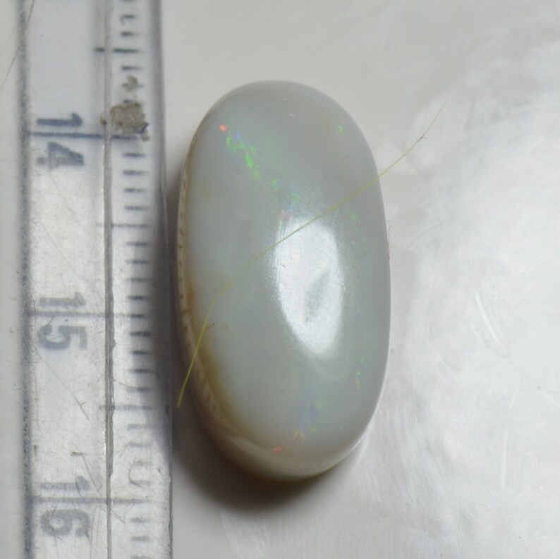 Quality,For Astrological Purposes,At Wholesale Prices, 14.2 Carat,Original Multi Fire Australian Opal,Oval Shape Cabochon,Loose Gemstones,A