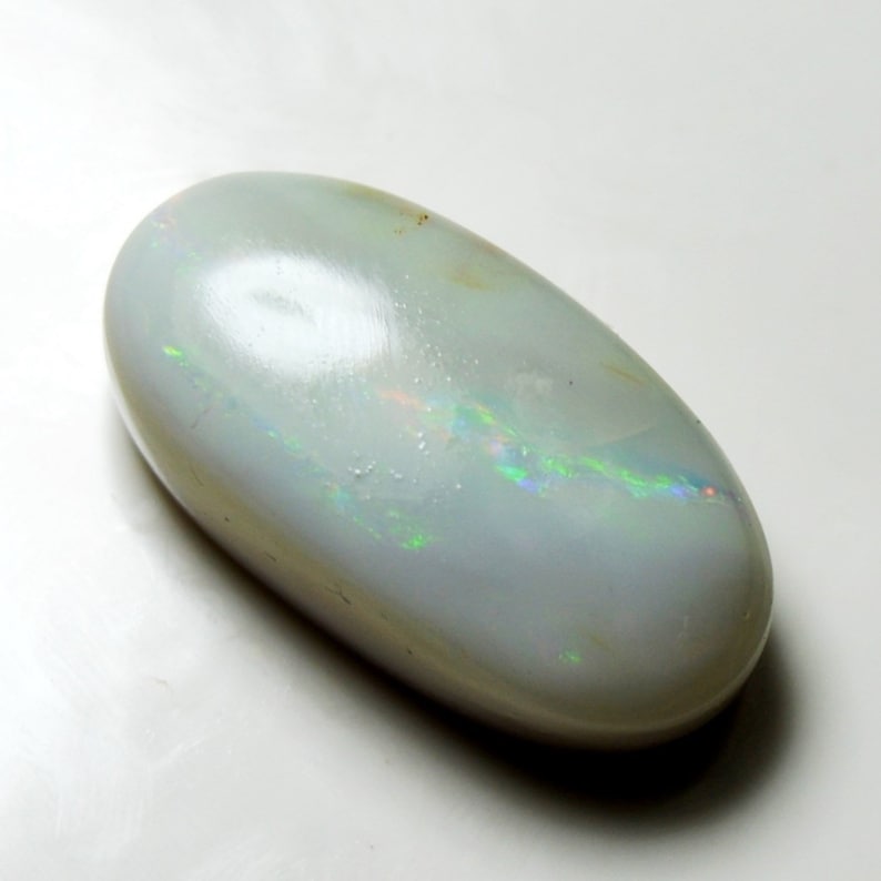 Quality,For Astrological Purposes,At Wholesale Prices, 14.2 Carat,Original Multi Fire Australian Opal,Oval Shape Cabochon,Loose Gemstones,A