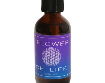 Flower Of Life Aromatherapy Spray - Organic Fragrance - Sacred Space Spray -  Body Spray - Room Spray - Organic Essential Oils