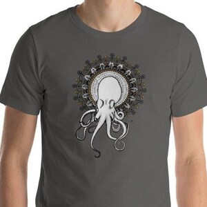 Kraken Short-Sleeve T-Shirt - unisex shirt - kraken design - sea monster art - mythical creature -
