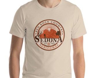 Sedona Hiker Short-Sleeve T-Shirt - unisex shirt - sedona arizona shirt - hiking shirt - outdoors shirt - nature shirt - sedona shirt