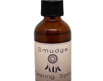 Smudge Clearing Spray - Organic Fragrance - Aromatherapy Spray - Body Spray - Room Spray - Organic Essential Oils