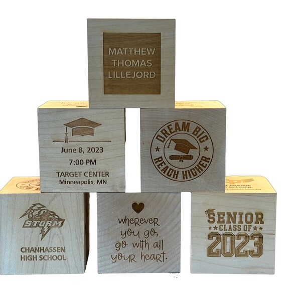 Engraved Block Etsy