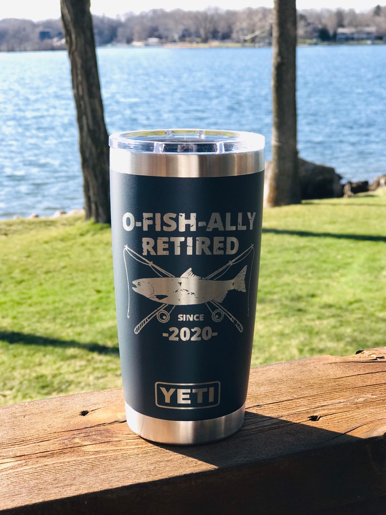 OFishAlly Retired YETI Rambler 20 oz Tumbler with MagSlider Etsy
