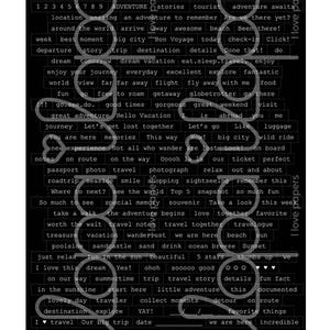 Digital Printable Tiny Word Sticker - Travel - Etsy