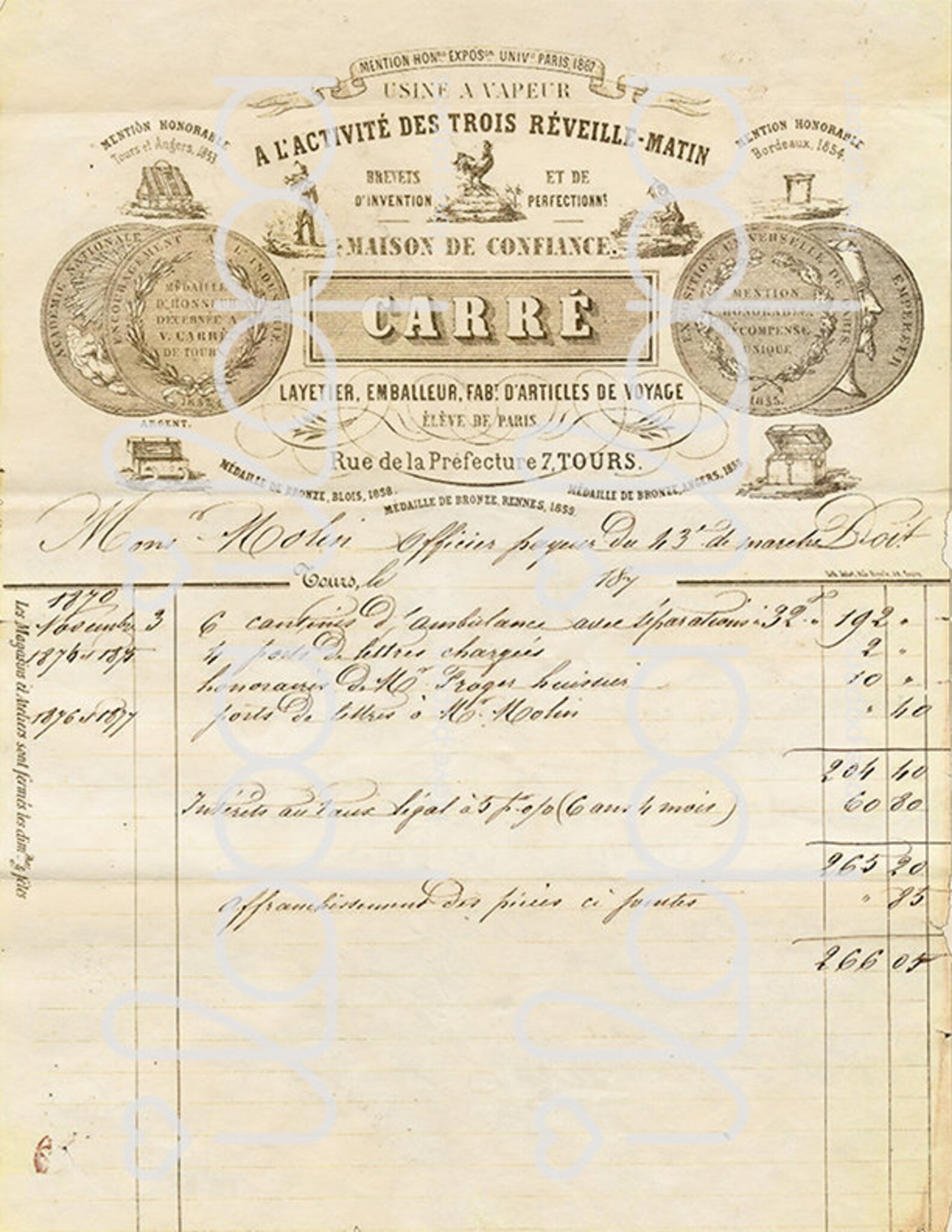 digital vintage french invoices printable ephemera etsy