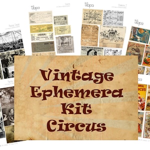 Digitale Vintage kortstondige Kit-Circus