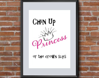 Digital printing. 'Chin Up Princess, or the Crown slips'