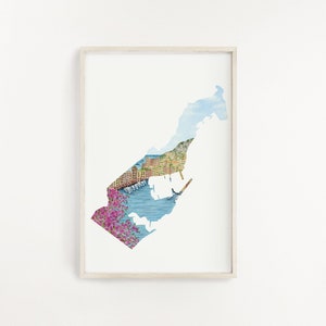 Monaco Aquarell Druck, Monaco Kunst, Monaco Malerei, Monaco Stadt, Monaco Geschenk, Monaco Souvenir, Land von Monaco