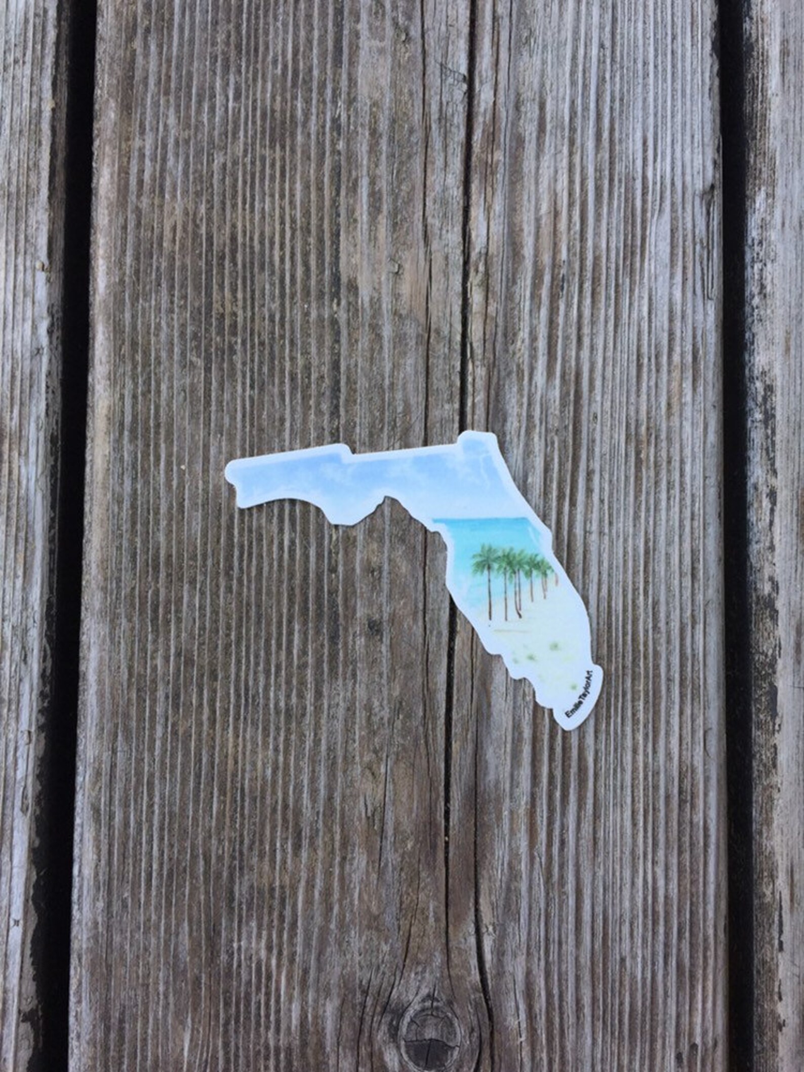 Florida Decal Watercolor Florida Sticker FL Car Decal Home Etsy