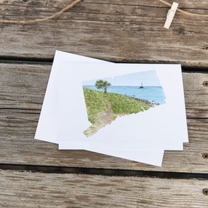 Connecticut Greeting Card, Watercolor Home State Card, CT State Gift, Connecticut Travel Card, Blank Card, Connecticut Souvenir, CT Gift