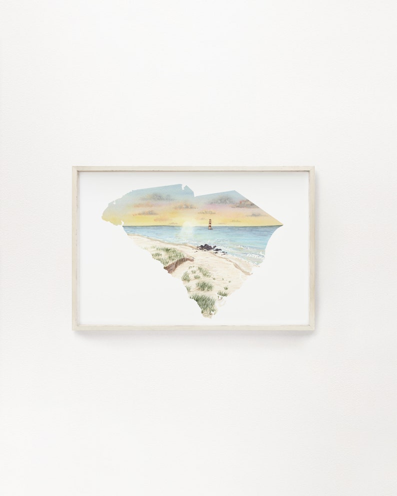New York Watercolor Print New York Print New York State Art Home State pride NY art Letchworth State Park Print NY Shape Wall Art