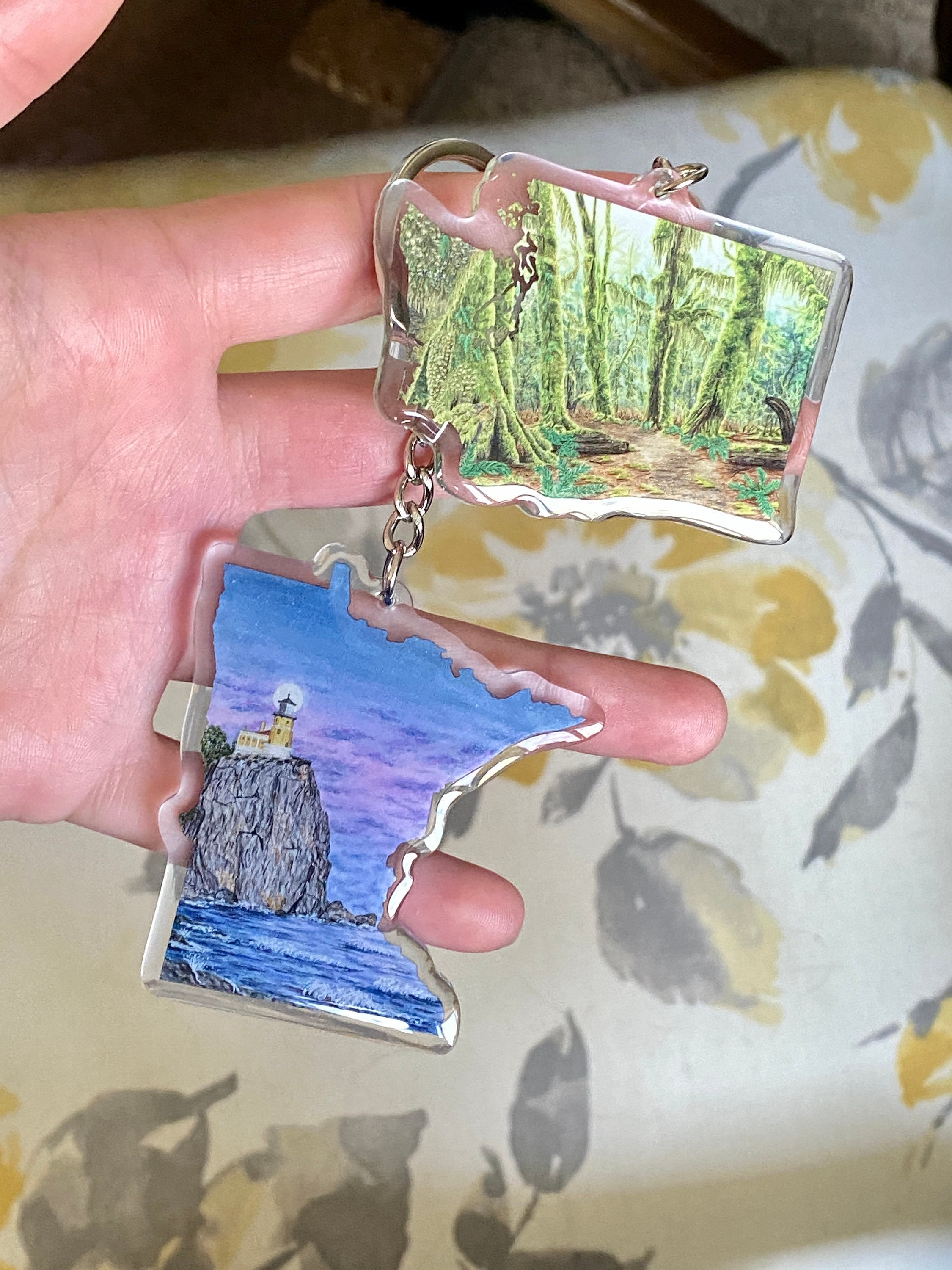 Wisconsin Apostle Islands Acrylic Keychain, State Souvenir - Etsy